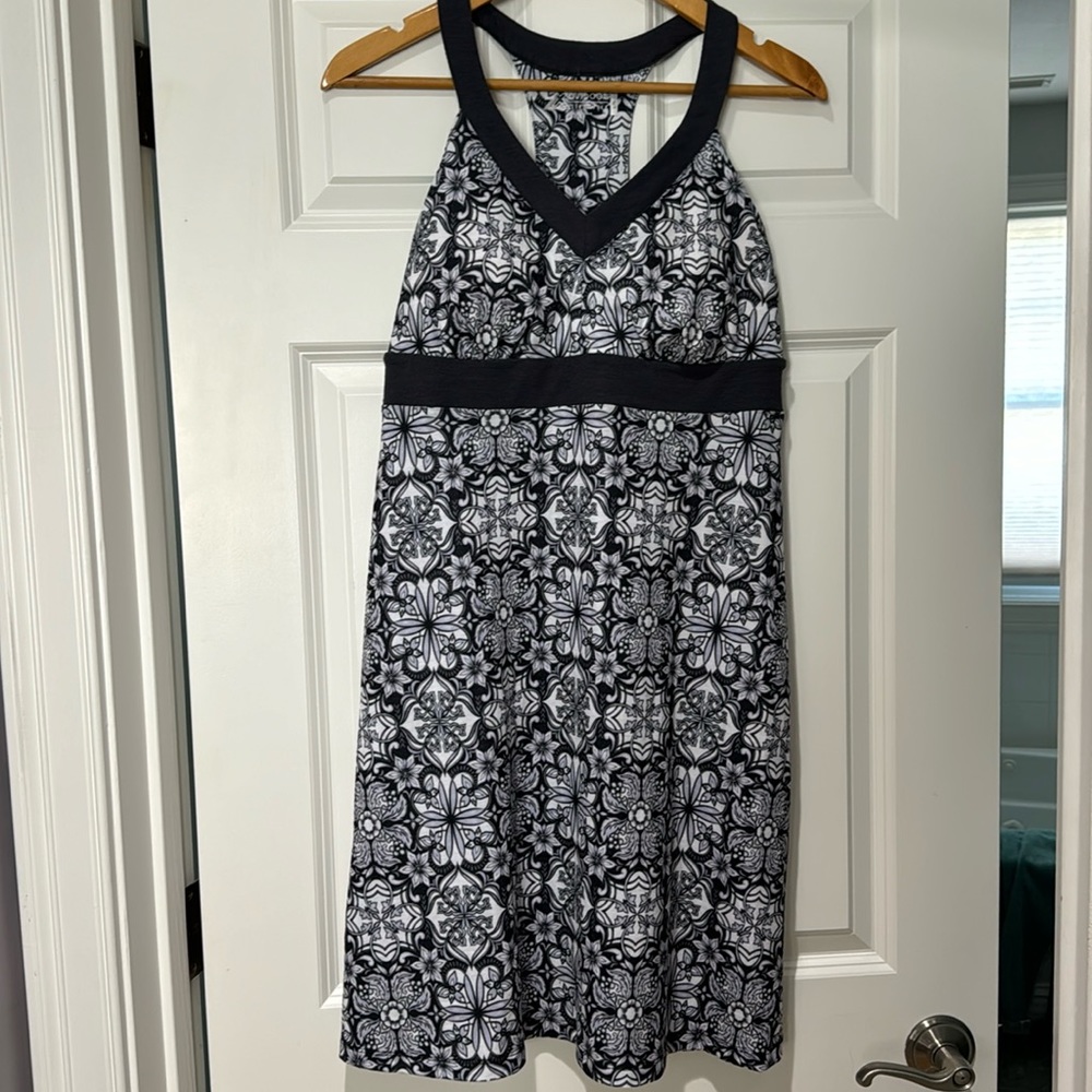 Large dress summer print built in bra nwot